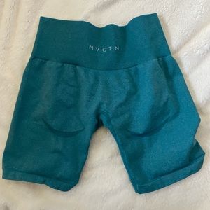 NVGTN Women Biker Teal Shorts- Medium